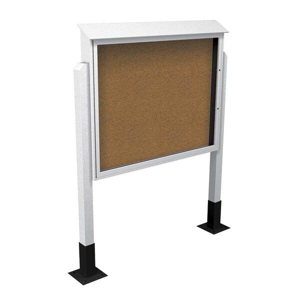 Sliding Door Indoor Enclosed Corkboard, 4